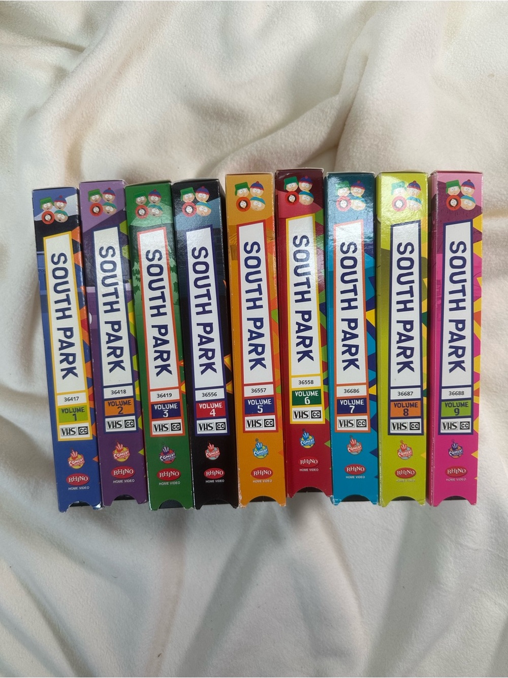 Vintage South Park VHS Box Set Lot - Complete Season 1 Volumes 1-9